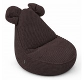Kinder Sitzsack mit Mauseohren | Cordstoff | 68x68x50 cm | Schokoladenbraun