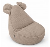 Kinder Sitzsack mit Mauseohren | Cordstoff | 68x68x50 cm | Warmer Karamell