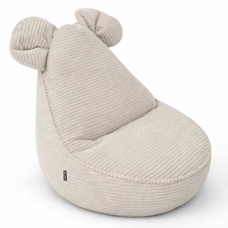 Kinder Sitzsack mit Mauseohren | Cordstoff | 68x68x50 cm | Sandige Dämmerung Kinder Sitzsack mit Mauseohren | Cordstoff | 68x68x50 cm | Sandige Dämmerung
