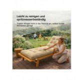Liegenauflage gesteppt | Wasserabweisend | 200x60x13 cm | Grau