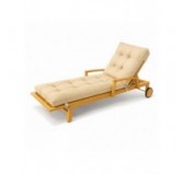 Liegenauflage gesteppt | Wasserabweisend | 200x60x13 cm | Beige