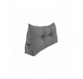 Rückenkissen gesteppt | Lesekissen für Bett oder Sofa | 70x50x20 cm | Grau