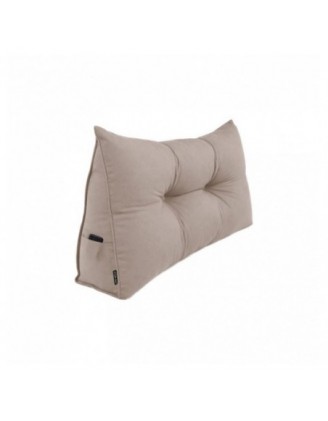 Rückenkissen gesteppt | Lesekissen für Bett oder Sofa | 70x50x20 cm | Beige