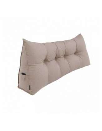Rückenkissen gesteppt | Lesekissen für Bett oder Sofa | 200x50x20 cm | Beige
