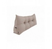 Rückenkissen gesteppt | Lesekissen für Bett oder Sofa | 120x50x20 cm | Beige