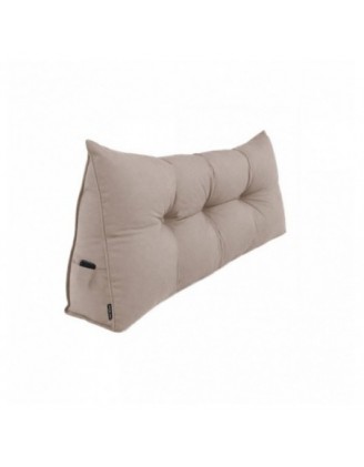 Rückenkissen gesteppt | Lesekissen für Bett oder Sofa | 120x50x20 cm | Beige