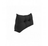 Rückenkissen gesteppt | Lesekissen für Bett oder Sofa | 100x50x20 cm | Schwarz