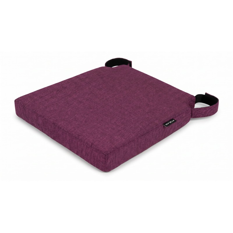 Stuhlkissen mit Klettverschluss | 41x35x40 cm | Farbe Violett Stuhlkissen mit Klettverschluss | 41x35x40 cm | Farbe Violett