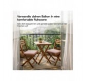 4er Set Stuhlkissen mit Klettverschluss | 41x35x40 cm | Farbe Orange