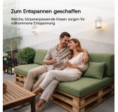 2er Set Palettenkissen - Sitzkissen 120x80 + Rückenkissen 120x40, Blau 2er Set Palettenkissen - Sitzkissen 120x80 + Rückenkissen 120x40, Blau