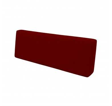 Palettenkissen Rückenkissen für Europaletten 120x40x20/10 cm, Bordeaux