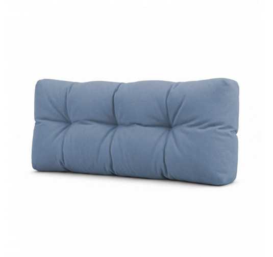 Palettenkissen Rückenkissen für Europaletten 120x40x15, Gesteppt, Blau