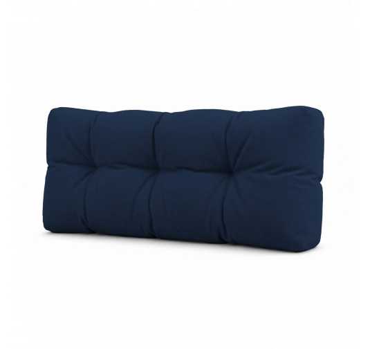 Palettenkissen Rückenkissen für Europaletten 120x40x15, Gesteppt, Dunkelblau