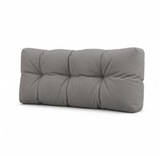 Palettenkissen Rückenkissen für Europaletten 120x40x15, Gesteppt, Grau