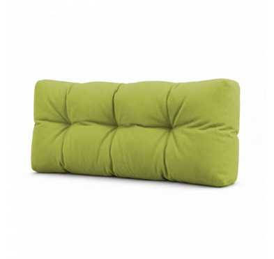 Palettenkissen Rückenkissen für Europaletten 120x40x15 cm, Gesteppt, Limettengrün