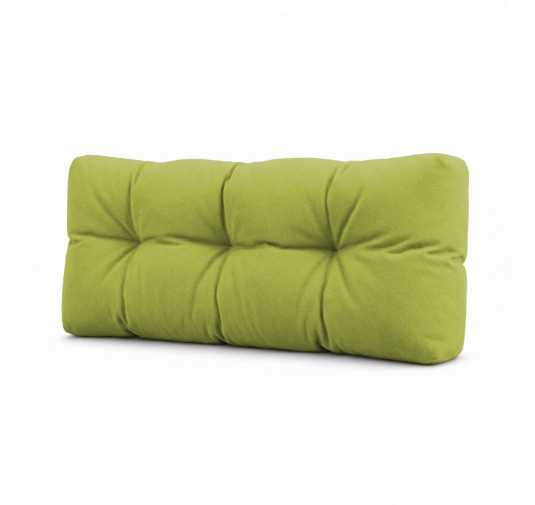 Palettenkissen Rückenkissen für Europaletten 120x40x15 cm, Gesteppt, Limettengrün