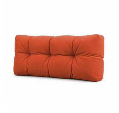 Palettenkissen Rückenkissen für Europaletten 120x40x15 cm, Gesteppt, Orange