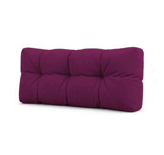 Palettenkissen Rückenkissen für Europaletten 120x40x15 cm, Gesteppt, Violett