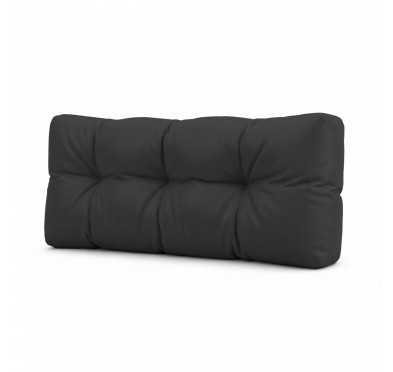 Palettenkissen Rückenkissen, Wasserabweisend, Gesteppt, 120x40x15, Schwarz