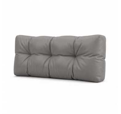 Palettenkissen Rückenkissen, Wasserabweisend, Gesteppt, 120x40x15, Grau