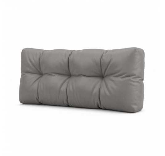 Palettenkissen Rückenkissen, Wasserabweisend, Gesteppt, 120x40x15, Grau
