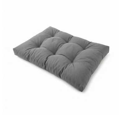 Palettenkissen Sitzkissen für Europaletten 120x80x15 Gesteppt, Grau
