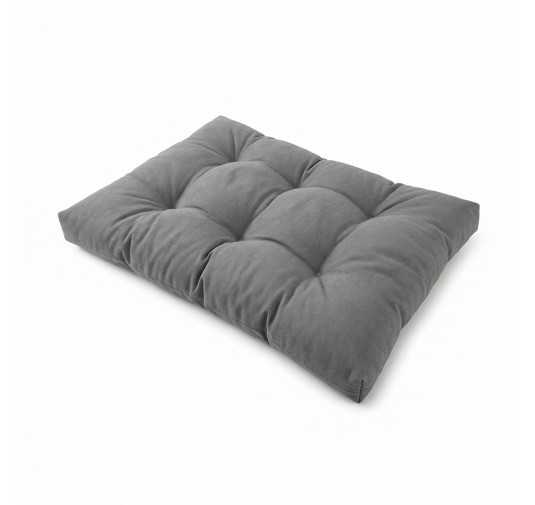 Palettenkissen Sitzkissen für Europaletten 120x80x15 Gesteppt, Grau