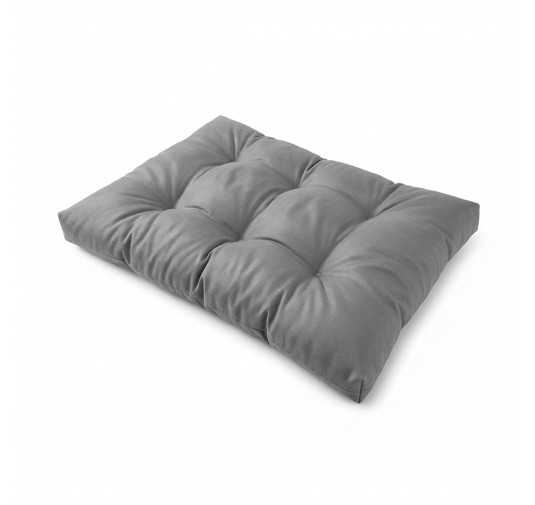 Palettenkissen Sitzkissen, Wasserabweisend, Gesteppt, 120x80x15, Grau
