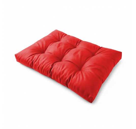 Palettenkissen Sitzkissen, Wasserabweisend, Gesteppt, 120x80x15, Rot