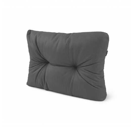 Palettenkissen Seitenkissen, Wasserabweisend, Gesteppt, 60x40x15, Anthrazit