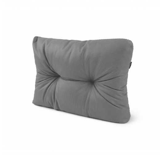 Palettenkissen Seitenkissen, Wasserabweisend, Gesteppt, 60x40x15, Grau