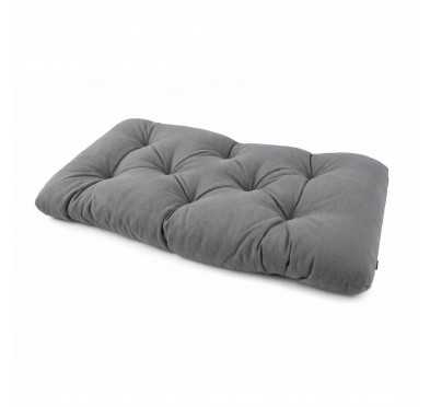 Palettenkissen, Sitzkissen für Europaletten, Gesteppt, 120x60x15 cm, Grau