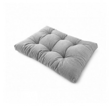 Sitzkissen für Paletten | Gesteppt | Cordstoff | 120x80 cm | Farbe Grau