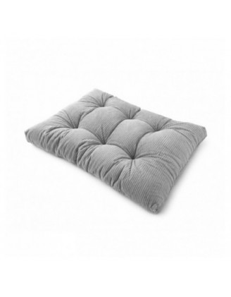 Sitzkissen für Paletten | Gesteppt | Cordstoff | 120x80 cm | Farbe Grau