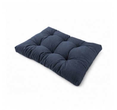 Sitzkissen für Paletten | Gesteppt | Cordstoff | 120x80 cm | Farbe Dunkelblau