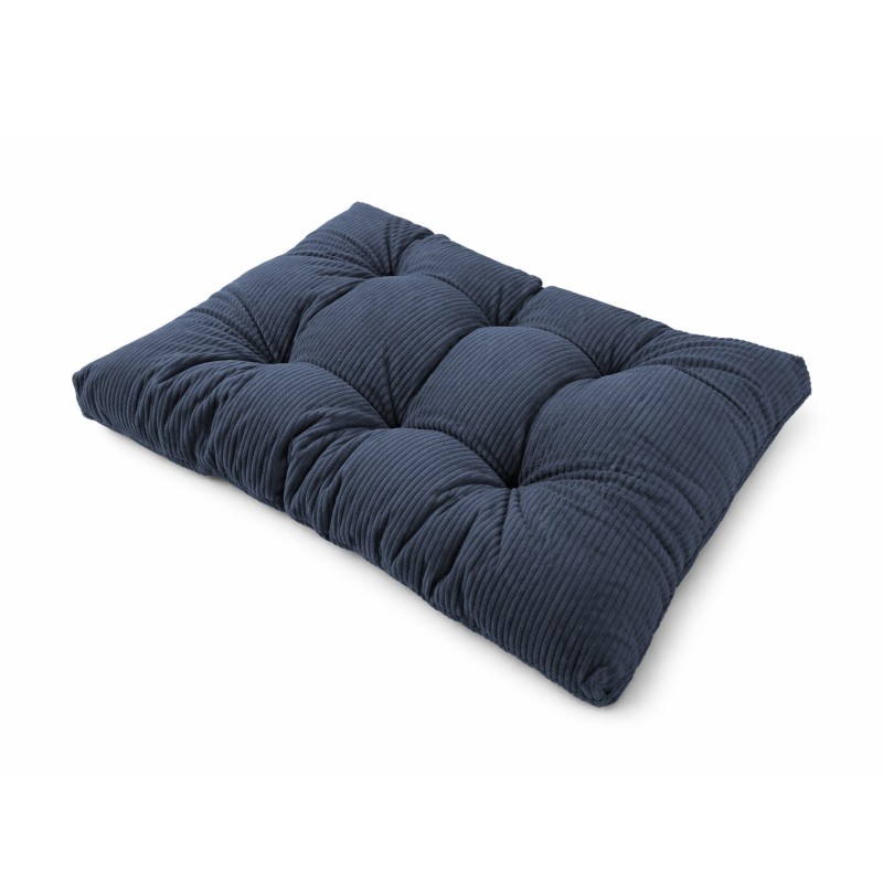 Sitzkissen für Paletten | Gesteppt | Cordstoff | 120x80 cm | Farbe Dunkelblau