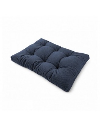 Sitzkissen für Paletten | Gesteppt | Cordstoff | 120x80 cm | Farbe Dunkelblau