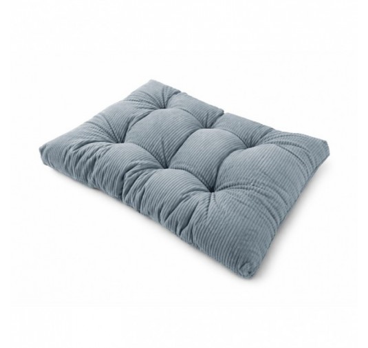 Sitzkissen für Paletten | Gesteppt | Cordstoff | 120x80 cm | Farbe Blau