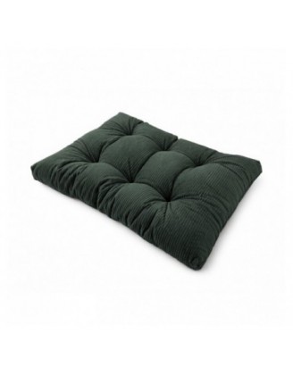 Sitzkissen für Paletten | Gesteppt | Cordstoff | 120x80 cm | Farbe Dunkelgrün