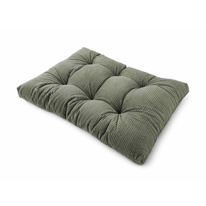 Sitzkissen für Paletten | Gesteppt | Cordstoff | 120x80 cm | Farbe Grün