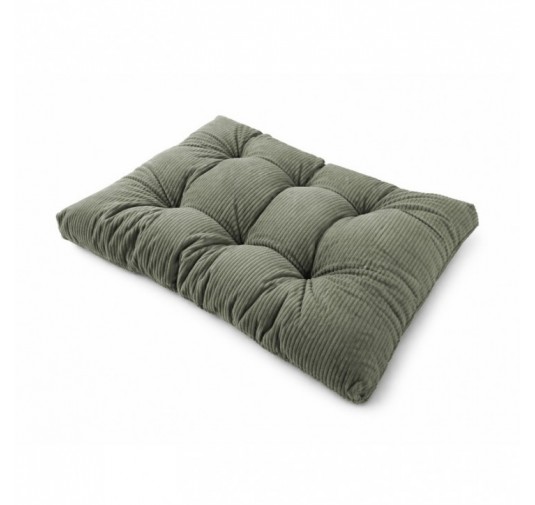 Sitzkissen für Paletten | Gesteppt | Cordstoff | 120x80 cm | Farbe Grün