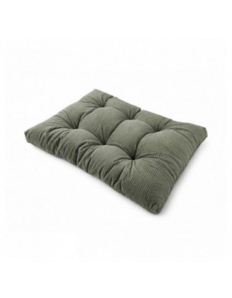 Sitzkissen für Paletten | Gesteppt | Cordstoff | 120x80 cm | Farbe Grün