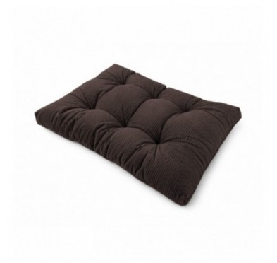 Sitzkissen für Paletten | Gesteppt | Cordstoff | 120x80 cm | Farbe Dunkelbraun
