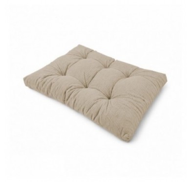 Sitzkissen für Paletten | Gesteppt | Cordstoff | 120x80 cm | Farbe Braun