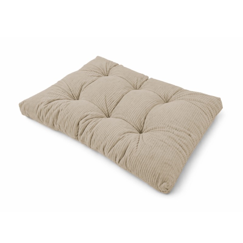Sitzkissen für Paletten | Gesteppt | Cordstoff | 120x80 cm | Farbe Braun