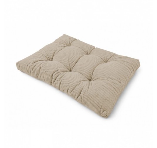 Sitzkissen für Paletten | Gesteppt | Cordstoff | 120x80 cm | Farbe Braun