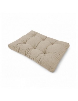 Sitzkissen für Paletten | Gesteppt | Cordstoff | 120x80 cm | Farbe Braun