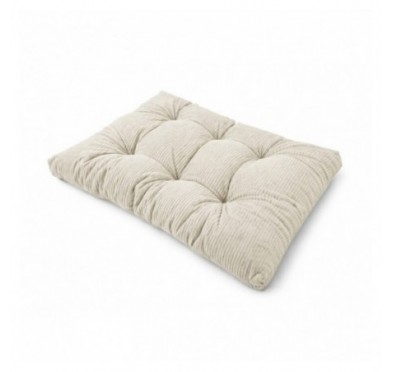 Sitzkissen für Paletten | Gesteppt | Cordstoff | 120x80 cm | Farbe Dunkelbeige