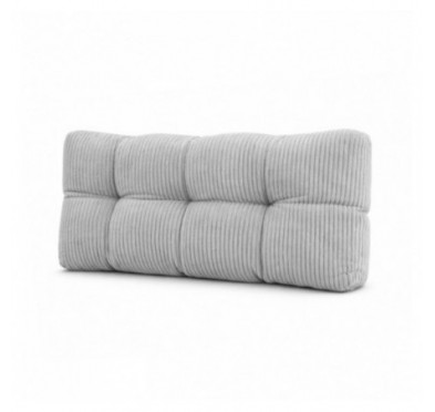 Rückenkissen für Paletten | Gesteppt | Cordstoff | 120x40 cm | Farbe Grau
