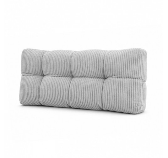 Rückenkissen für Paletten | Gesteppt | Cordstoff | 120x40 cm | Farbe Grau